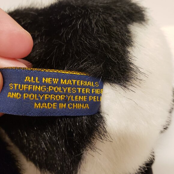 Boyds Bears Penguin Plush Sillie Waddlewalk Plaid Scarf Bean Bag Stuffed Animal - Picture 7 of 8